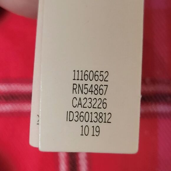 VICTORIA'S SECRET Flannel Plaid Long Pajama Top Small - Picture 4 of 5